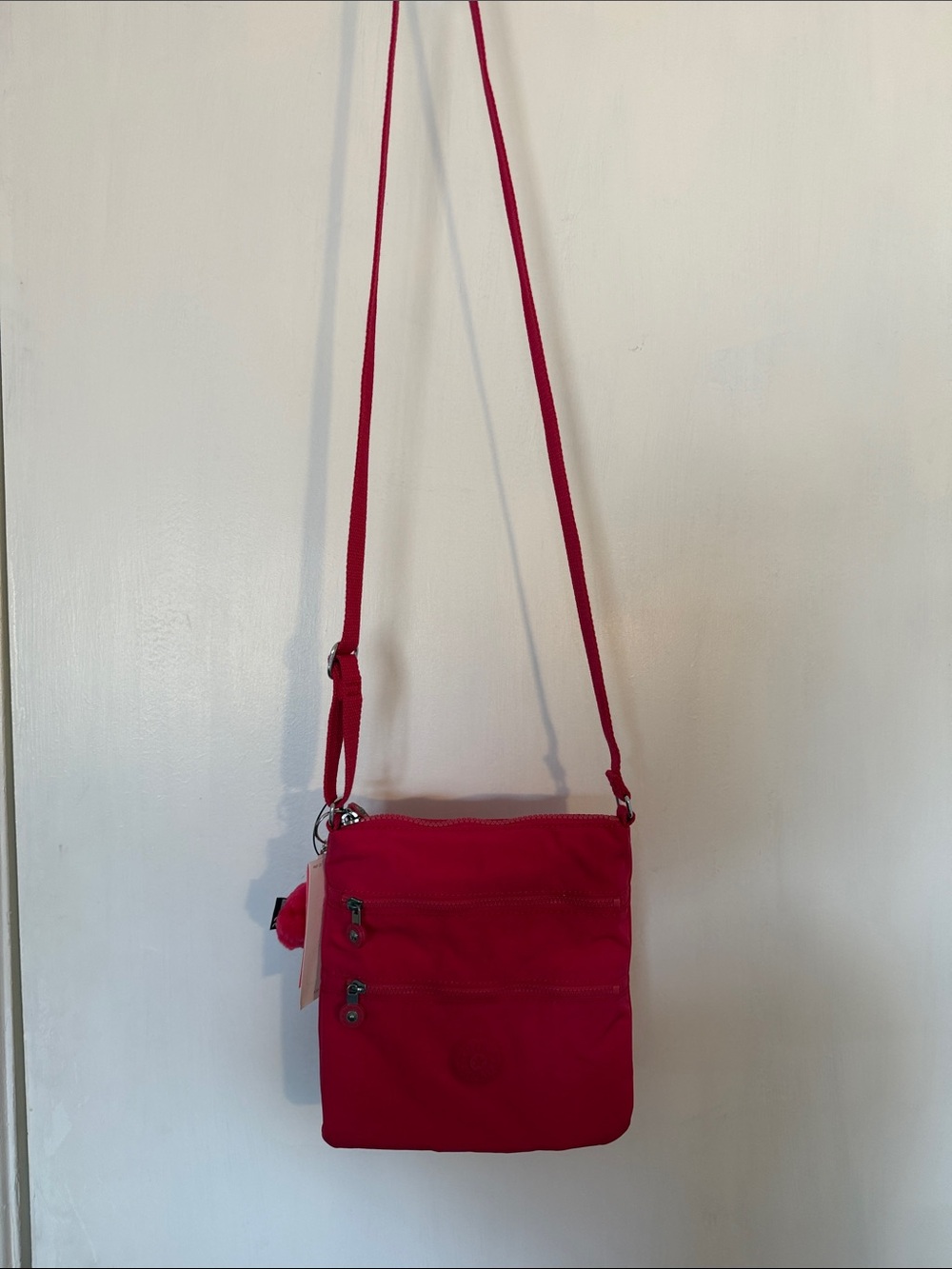 Kipling Crossbody Shoulder Bag in Bright Pink
